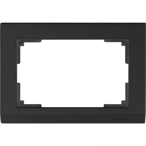 Рамка для двойной розетки (черный) W0081808