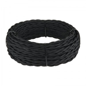 Ретро кабель витой 2х1,5 (черный) 20 м () W6452208