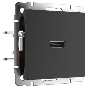 Розетка HDMI (черный матовый) WL08-60-11